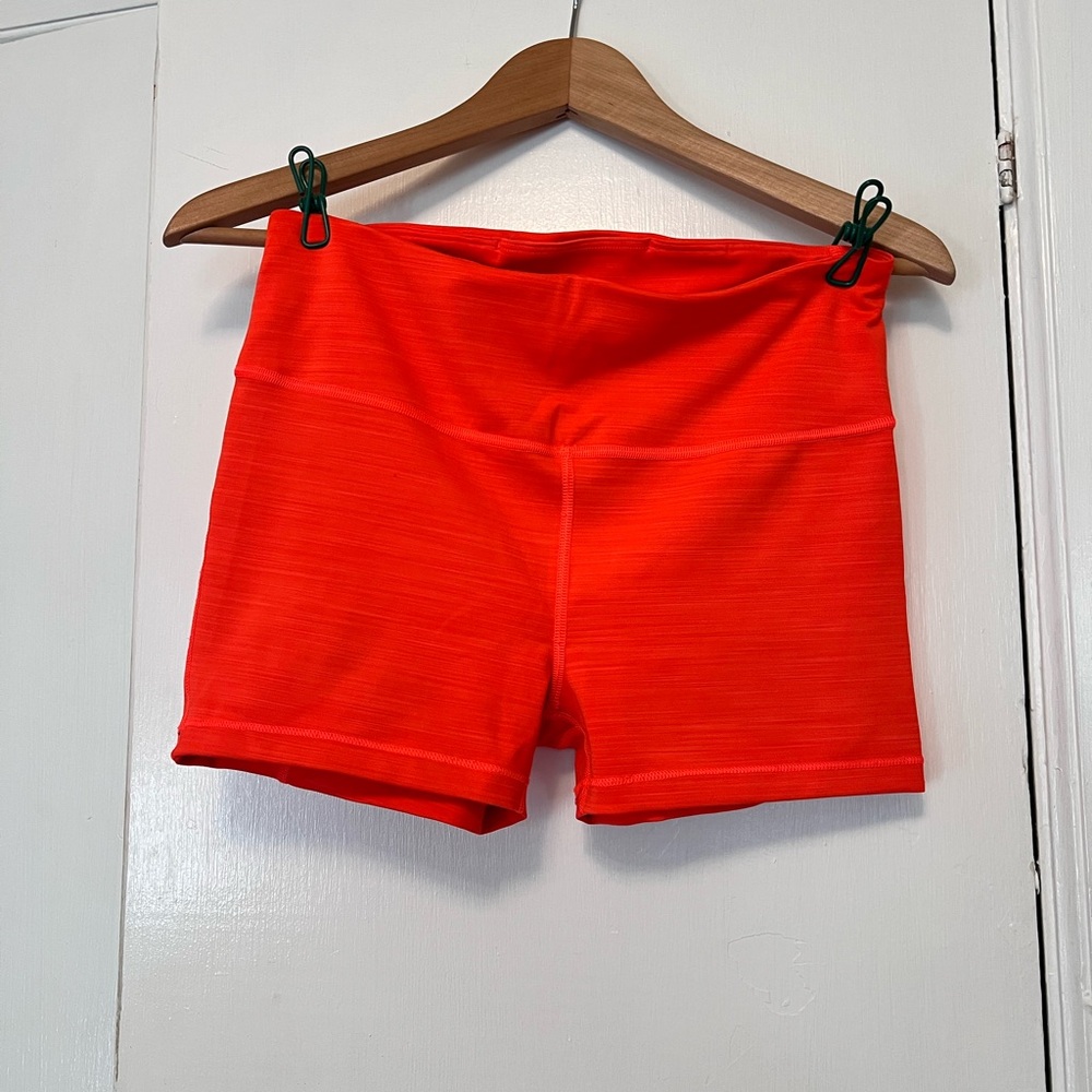 Athleta Vibrant Red Bike Shorts